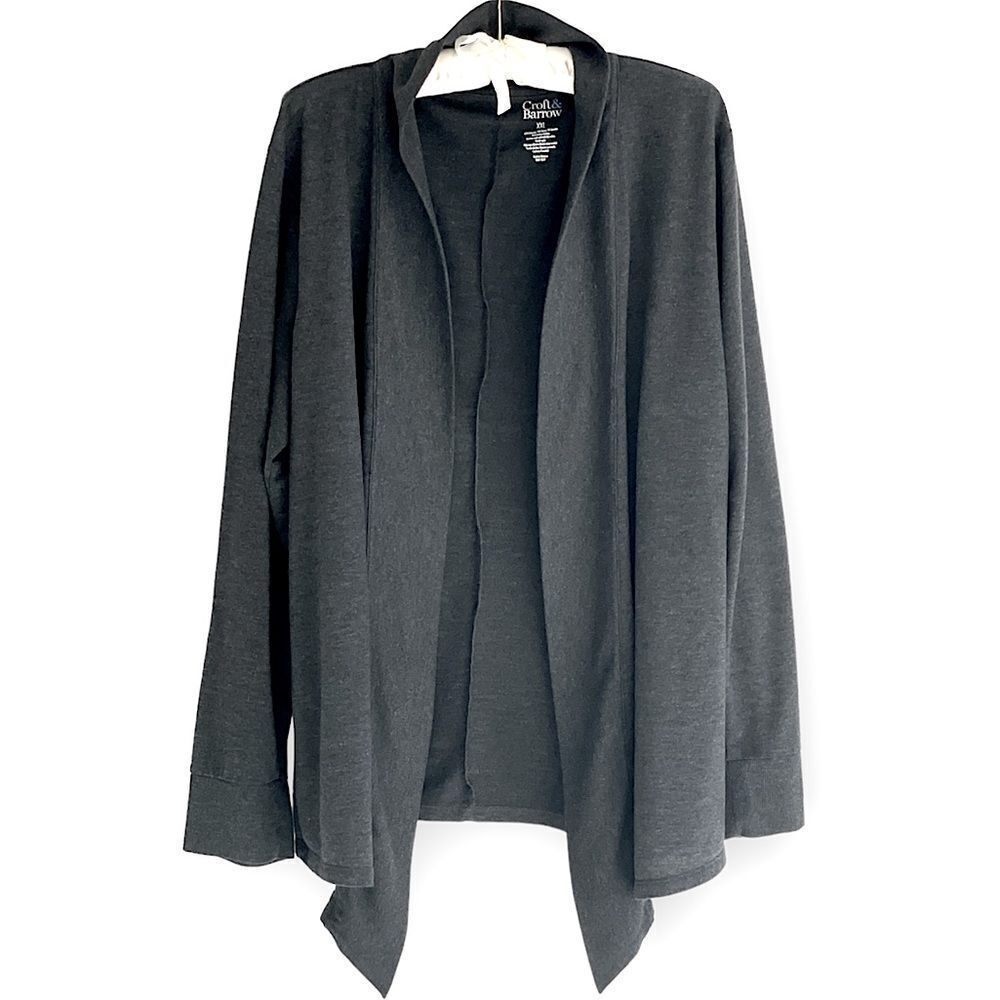 Croft & Barrow Plus Size Asymmetrical Hem Cardigan Sweater Size XXL